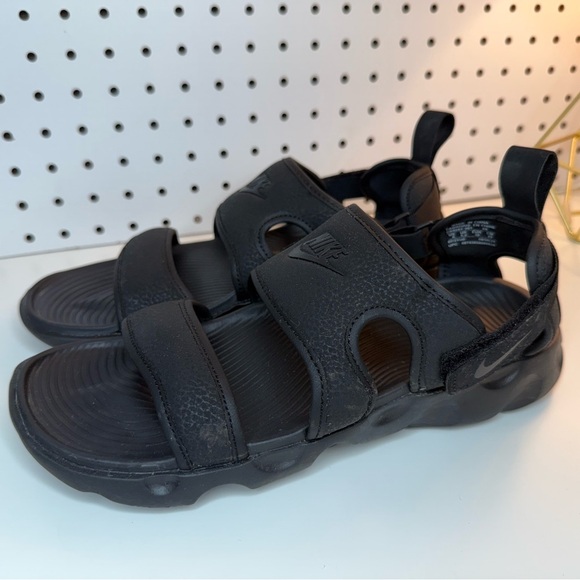 Nike OWAYSIS Women’s 8M Triple Black CK9283-001 Multi Back Strap Slides Sandals - Picture 5 of 16